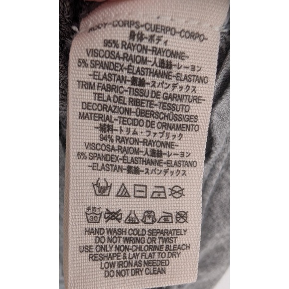 We The Free Laguna Thermal Waffle Knit Tunic Large Gray Boho Lounge Grunge - Picture 6 of 10